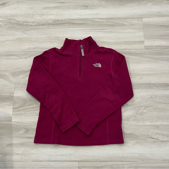 The North Face Kids' 1/4 Zip - Deep Pink - Picture 1 of 6